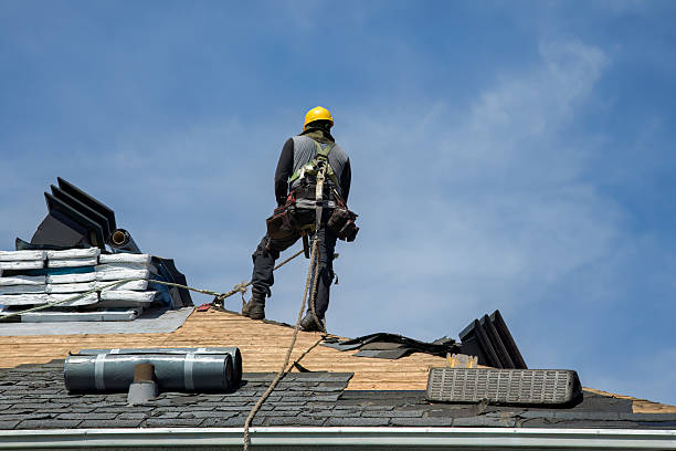 Professional Roof Replacement technician working in Atherton, CA